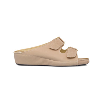 Ciabatte comfort beige con doppia fascia da donna Rosagialla, Articoli NON in sconto, SKU p412000805, Immagine 0